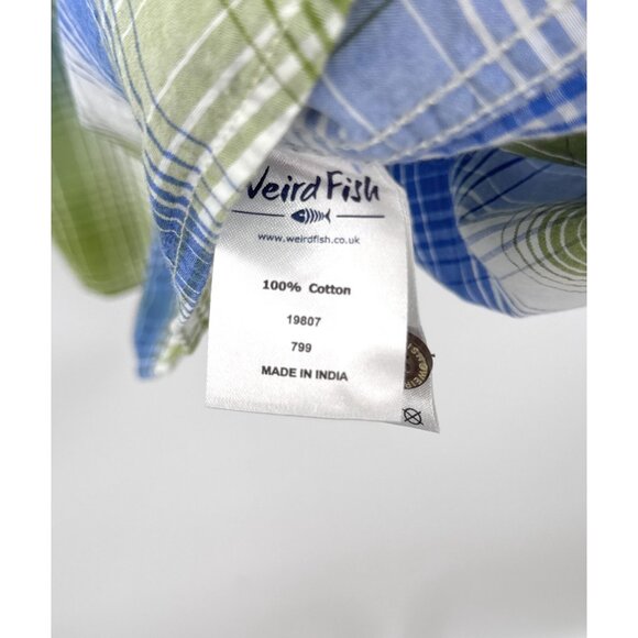 Weird Fish Mens Short Sleeve Shirt XXL Multicoloured Check - Picture 3 of 5